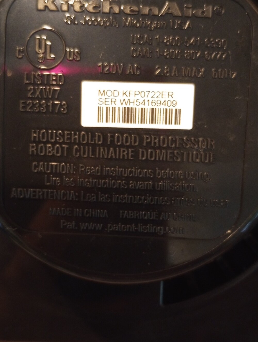 KitchenAid 7Cup Processor - Picture 6 of 6